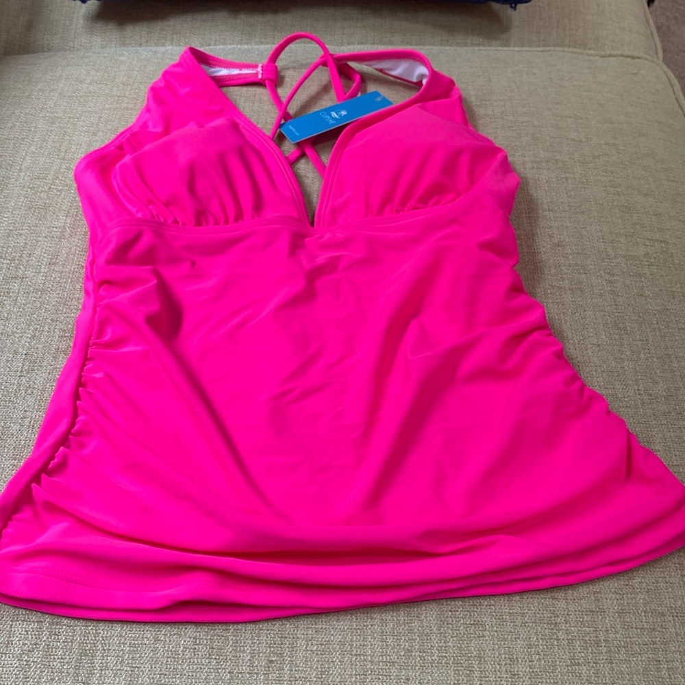 NWT CUPSHE TANKINI TOP Size Small